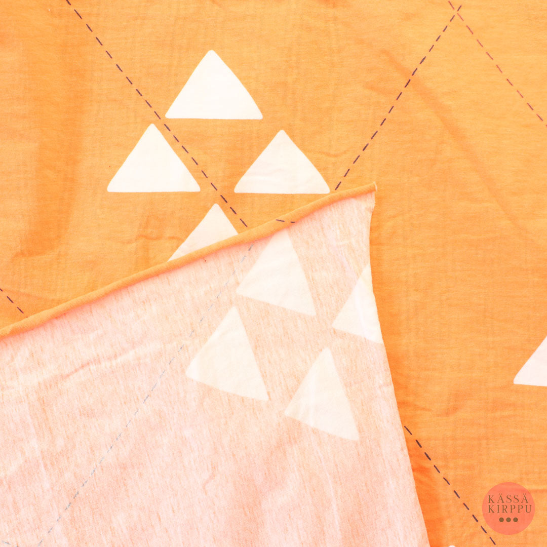 Oranssi kuviollinen Trikoo - Pala