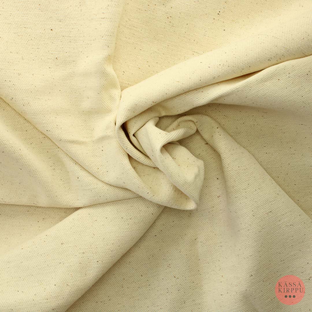 Luonnonvalkoinen/vaalea beige vahvasti pippuroitu Puuvilla - Pala