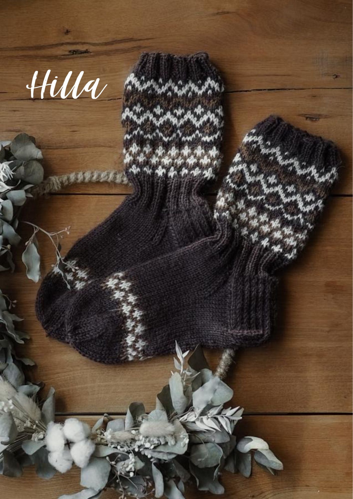 Hilla - Villasukat - Neuleohje