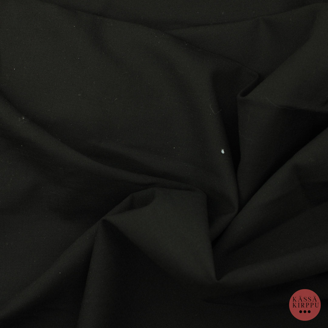 Musta Hieman joustava Villasekoitekangas - Pala