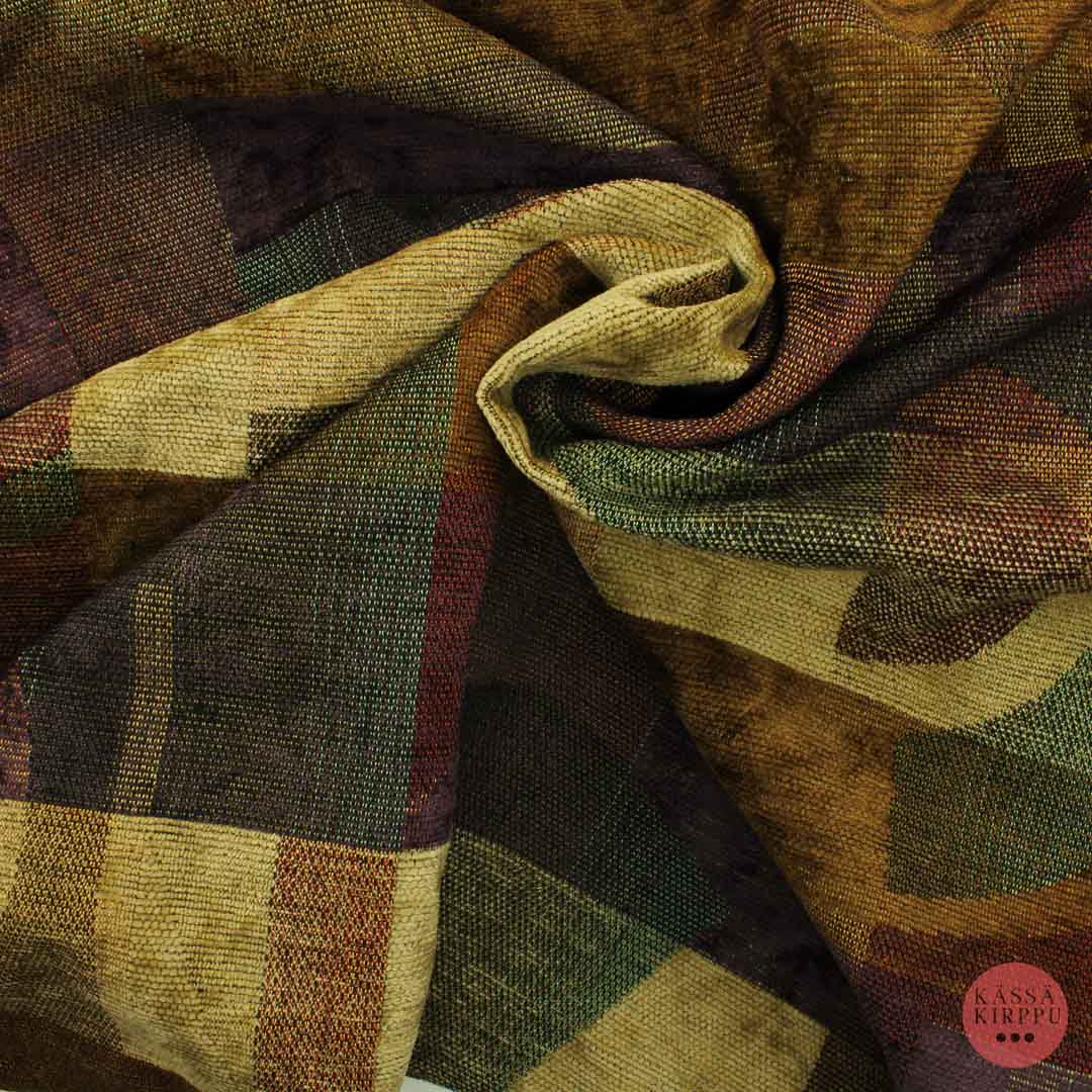 Ruskeasävyinen pehmeäpintainen Sisustuskangas - Pala