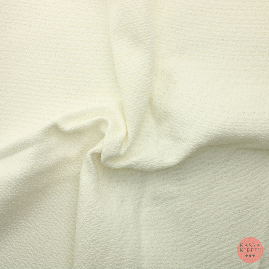 Valkoinen röpelöpintainen Verhoilukangas - Palapaketti