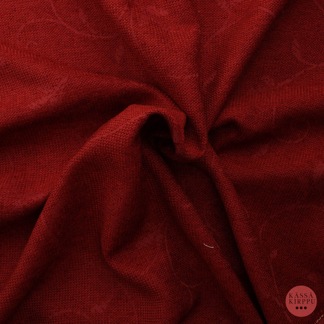 Punaruskea pehmeä ja muotoutuva Sisustuskangas - Pala