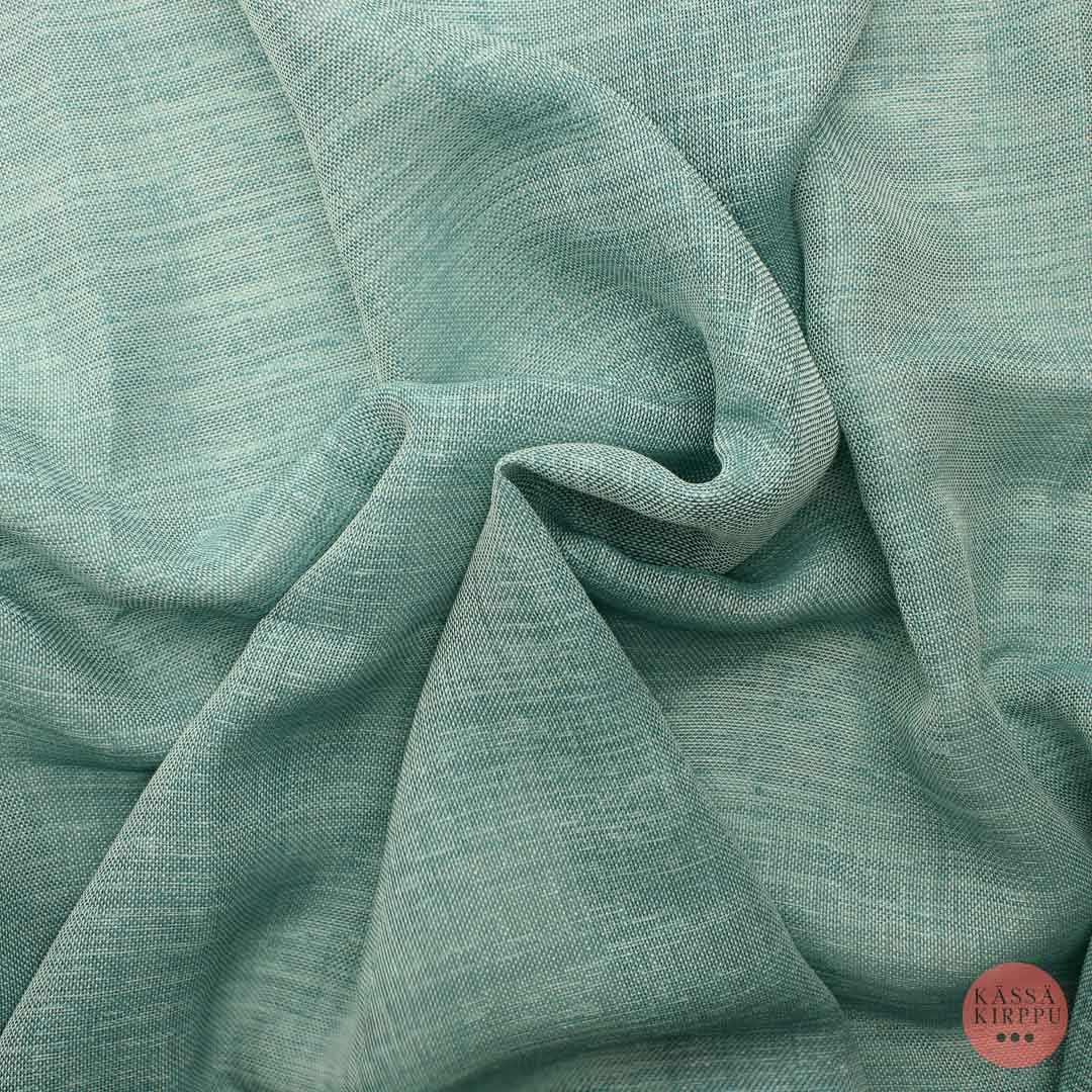 Meleerattu turkoosinsininen ohut Verhokangas - Palapaketti