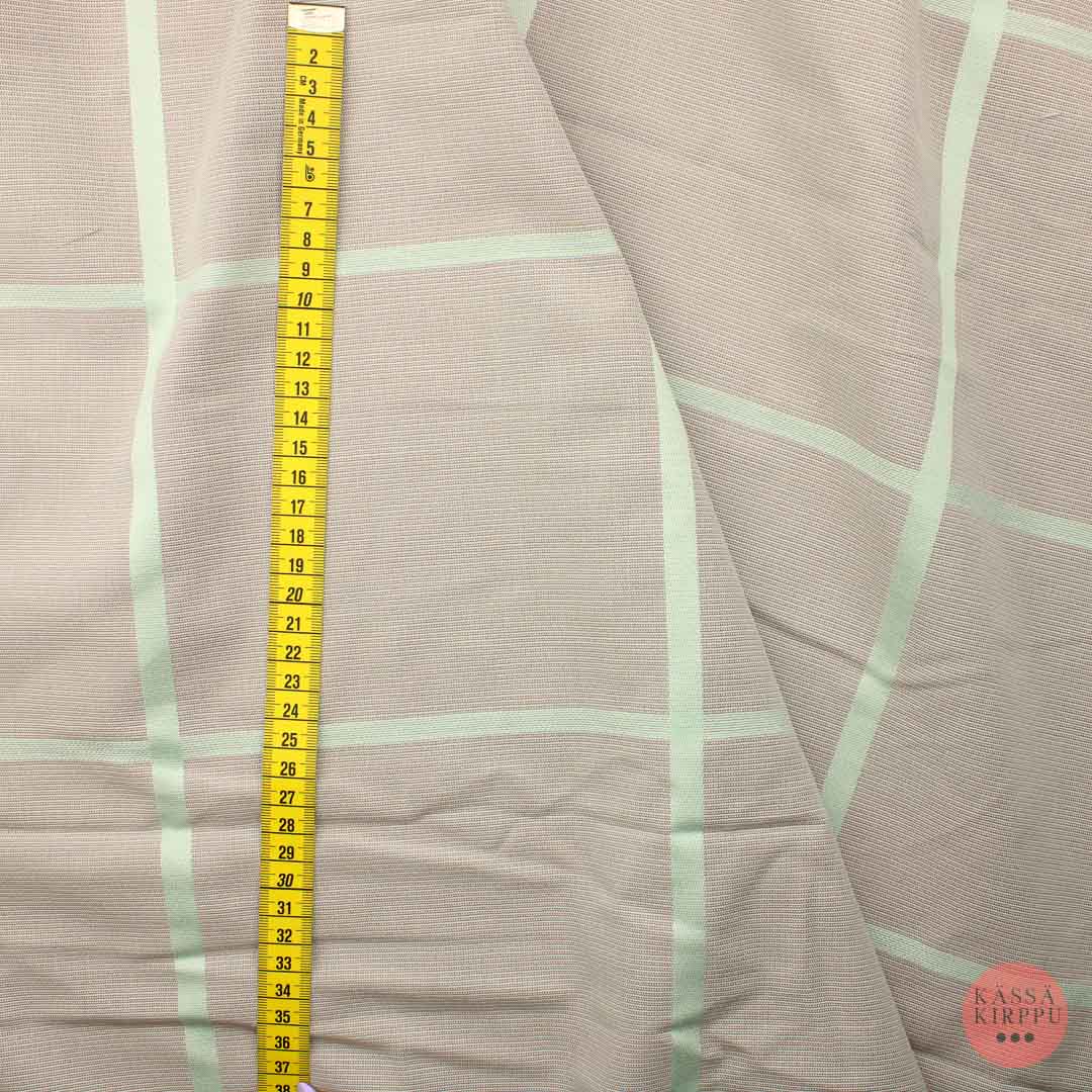 Violetinharmaa ruutukuvioinen Sisustuskangas - Pala