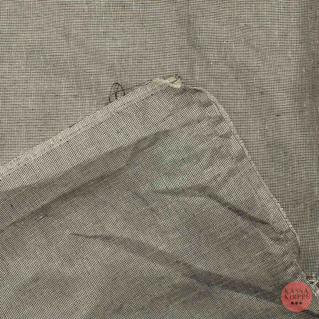 Mustavalkoinen kiiltätä Verhokangas - Pala