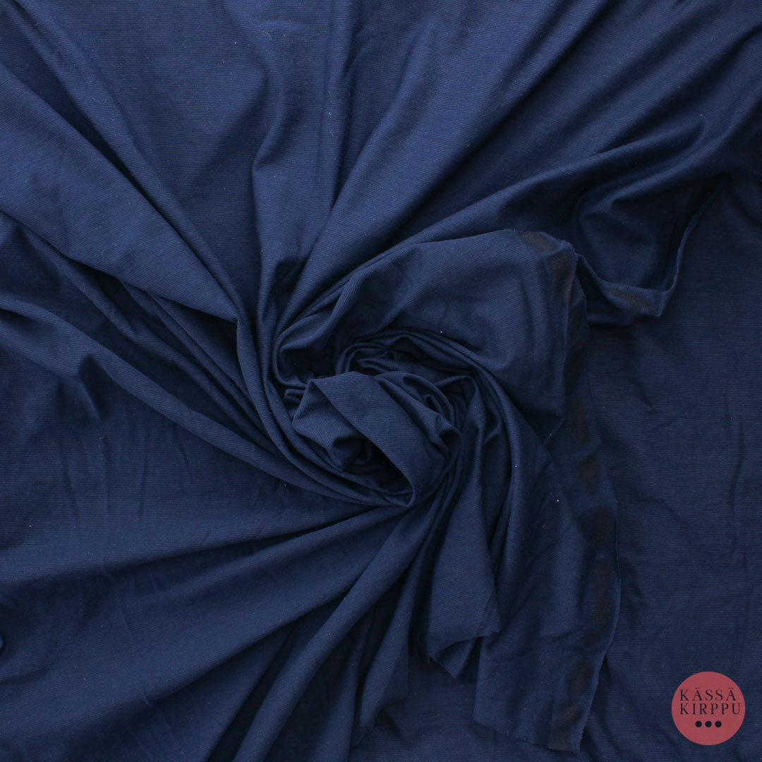 Tummansininen ohut Trikoo - Pala