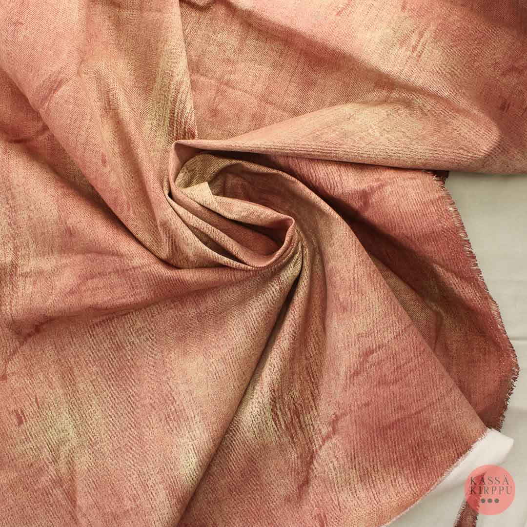 Punakeltainen Stretchpuuvilla - Pala