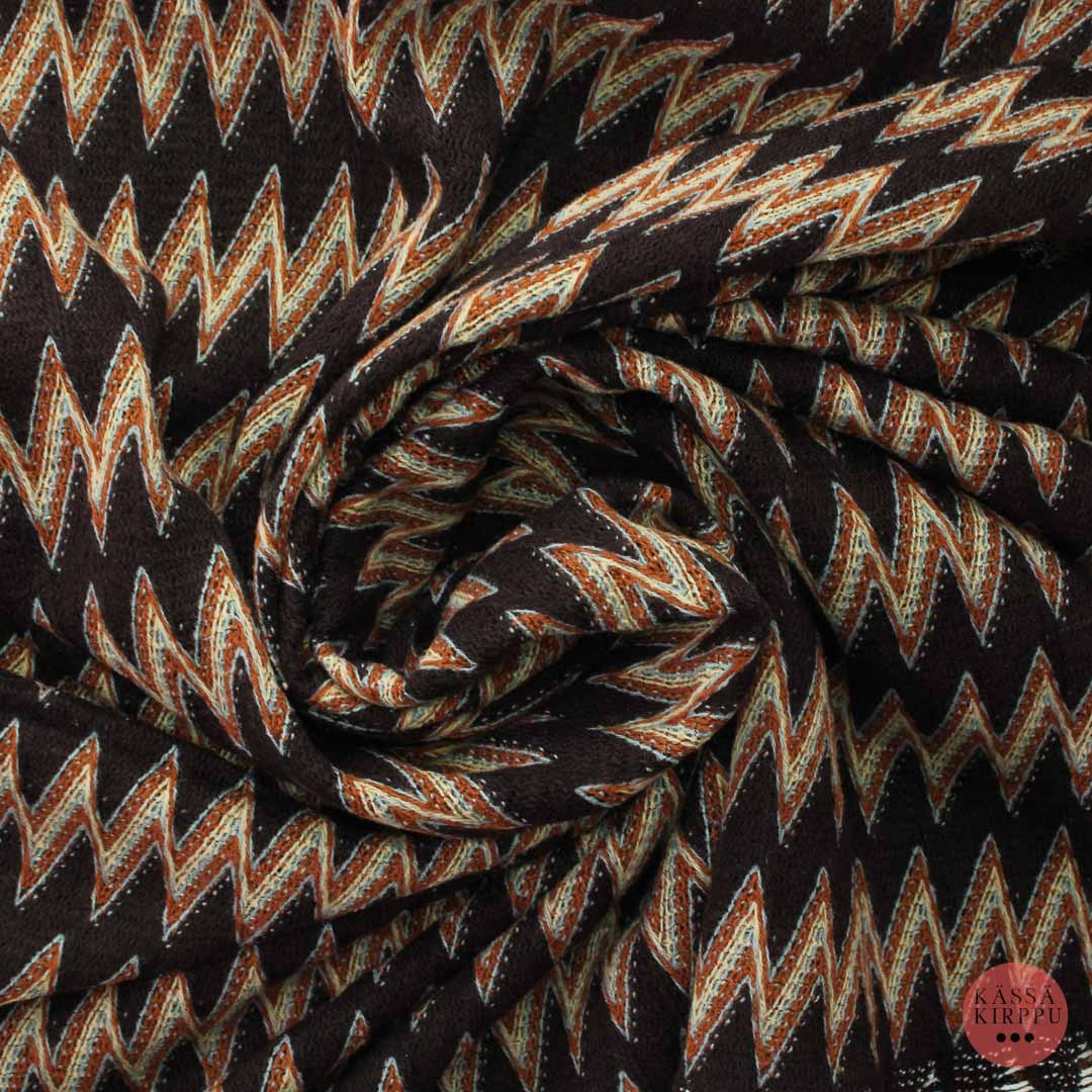 Retro zigzag Vaatetuskangas - Pala