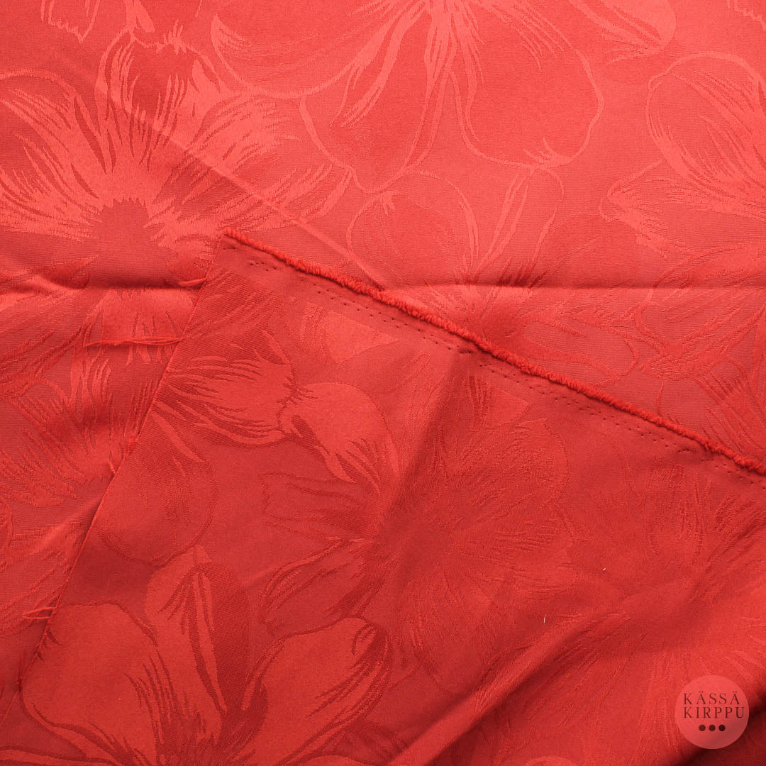 Punainen Kukikas Sisustuskangas - Pala