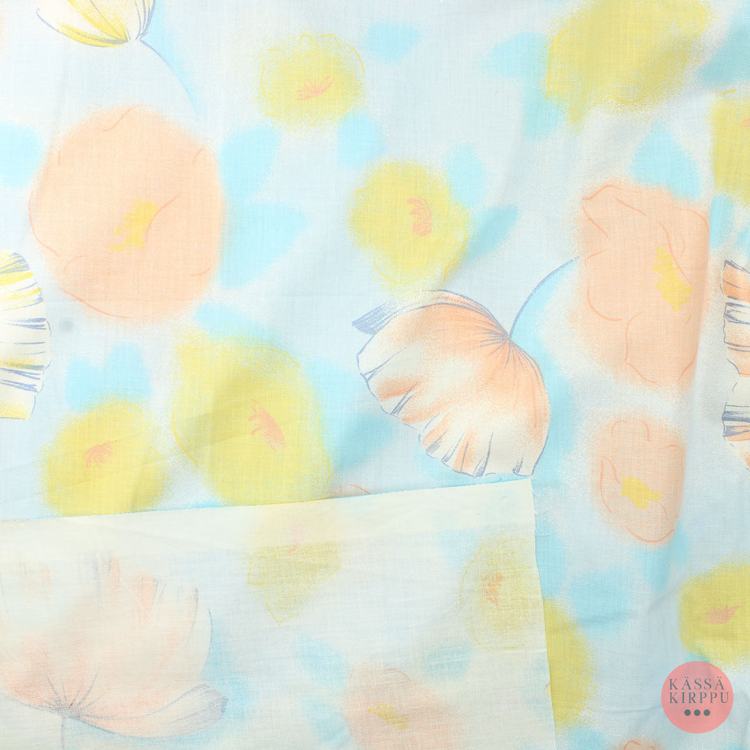 Pastel flowers Cotton - Piece