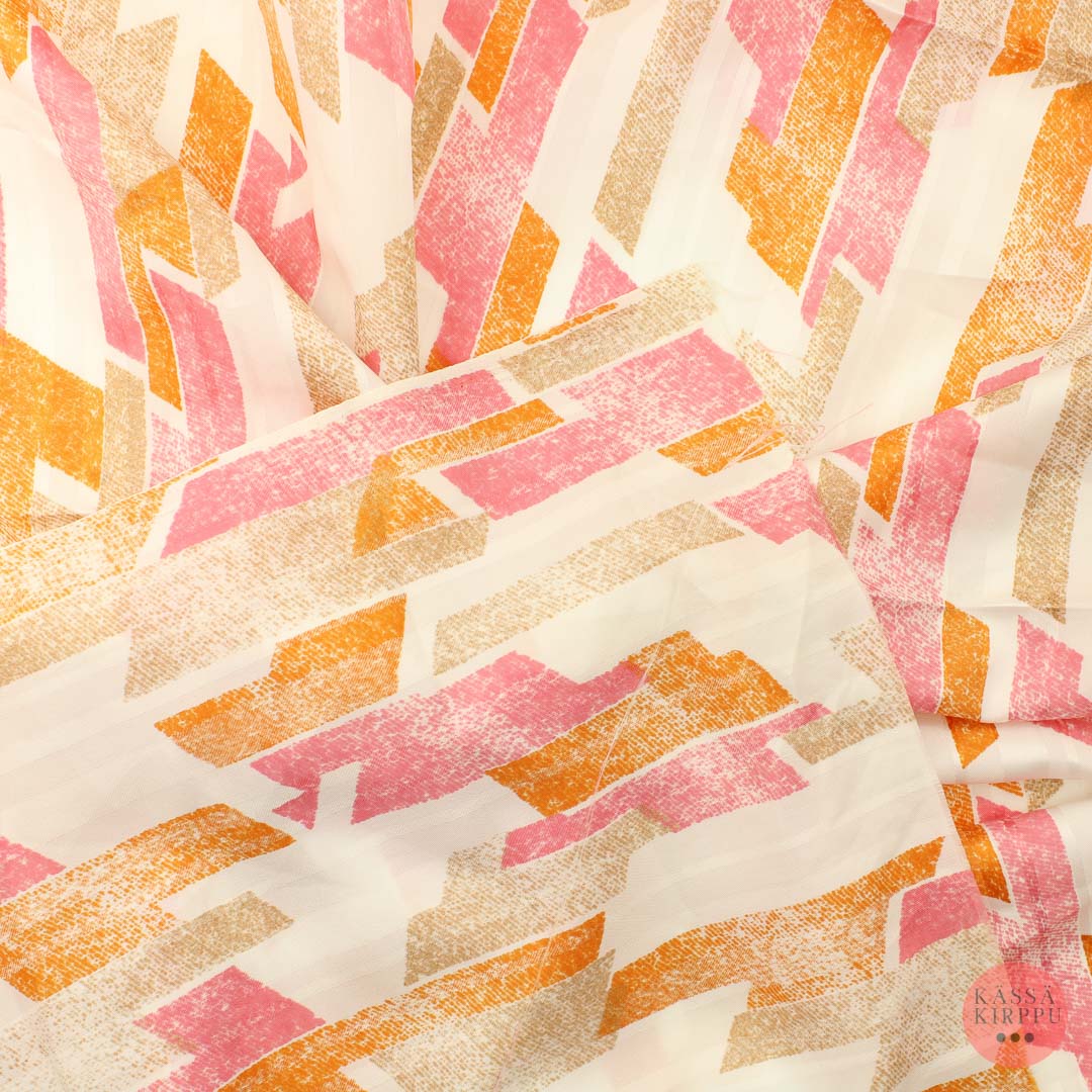 Thin Orange Pink Synthetic Fiber - Piece