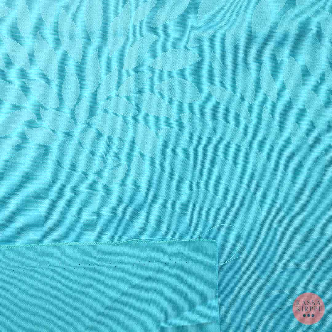 Turquoise floral decor fabric - Piece set