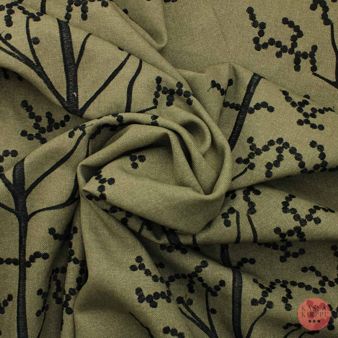 Ruskea musta puukuvio Verhokangas - Pala