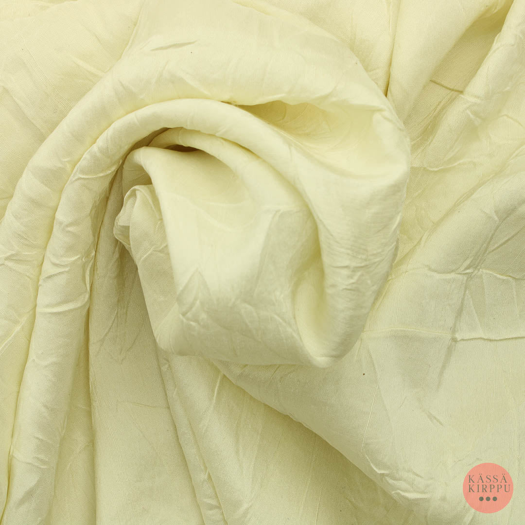 Kermanvärinen ryppypinta Vaatetuskangas - Pala