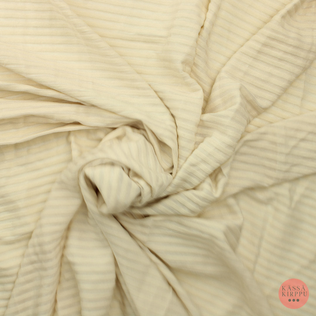 Vaalea beige raitapintainen Neulos - Pala