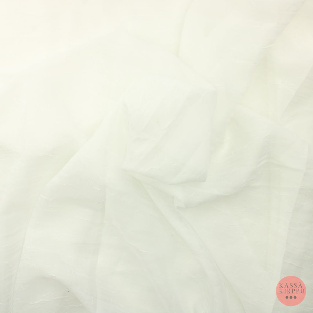 Valkoinen ryppypintainen valo Verhokangas - Pala