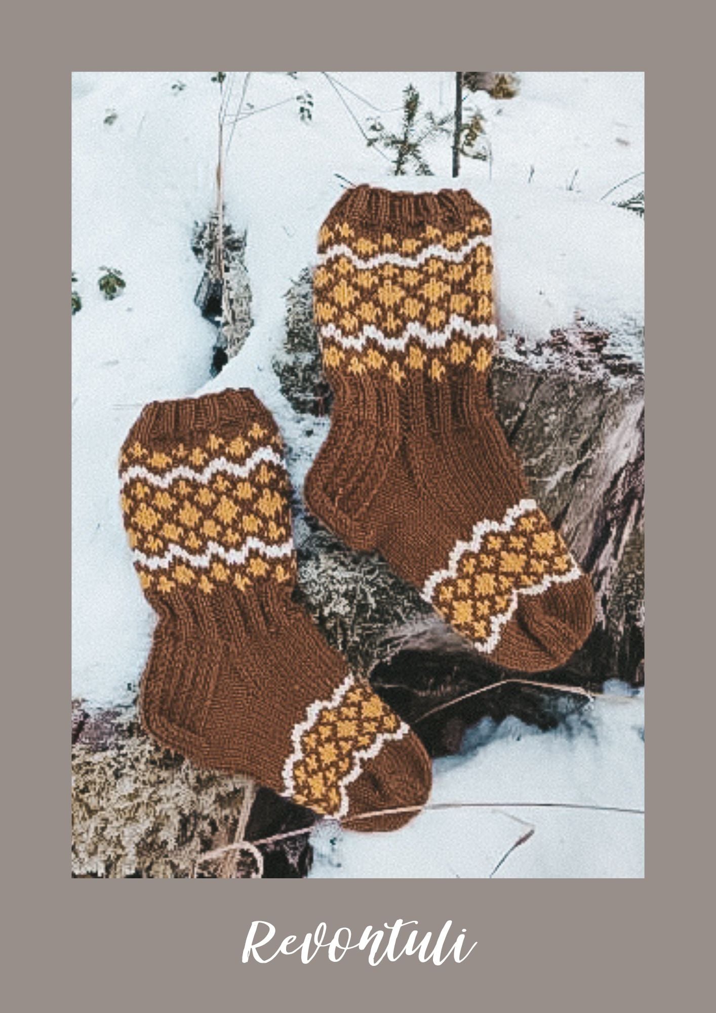 Revontuli - Villasukat - Neuleohje