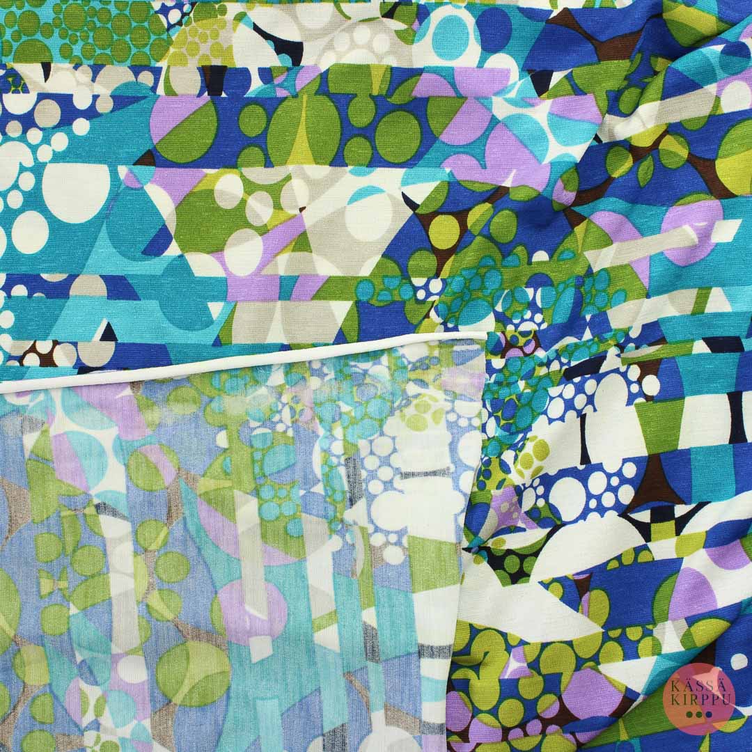 Voglia Sinisävyinen ohut Trikoo - Mittamyynti