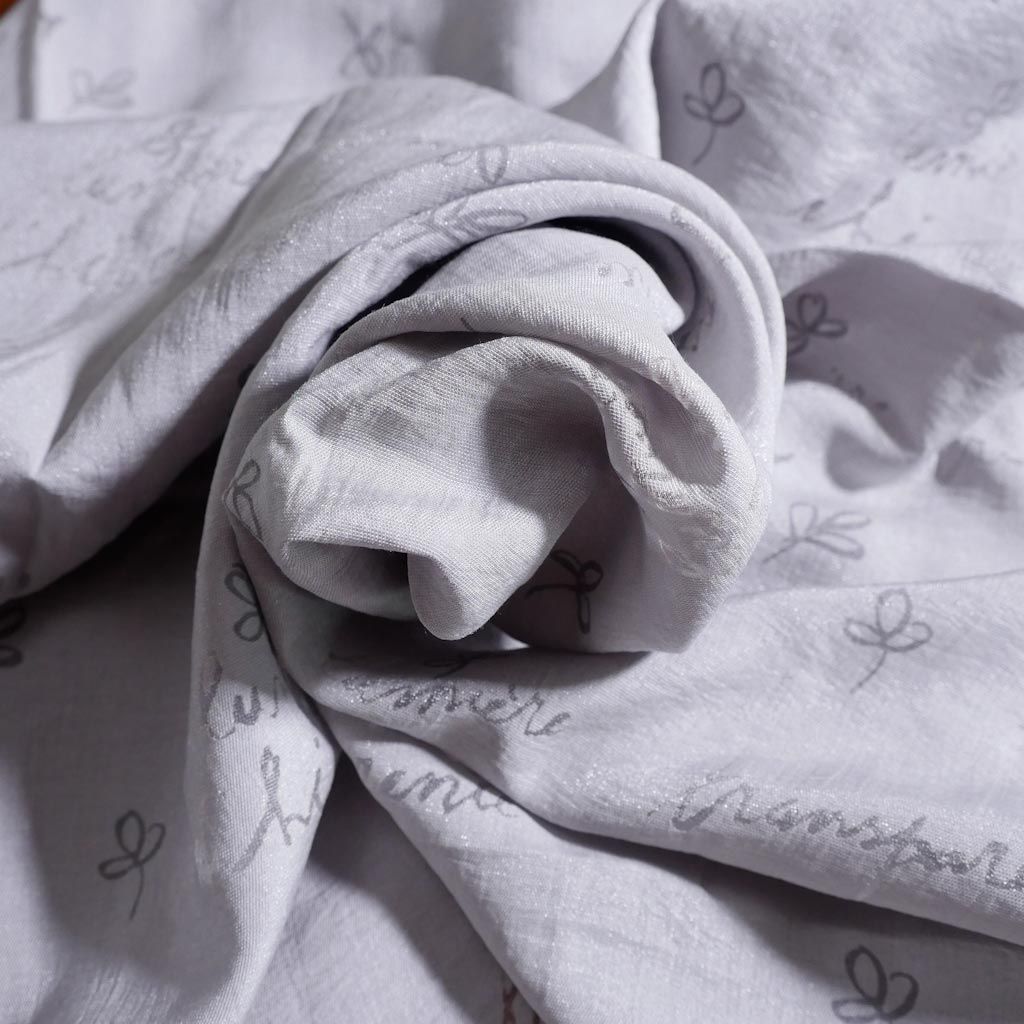 Vaaleanharmaa polyester 130 x 150 - 2