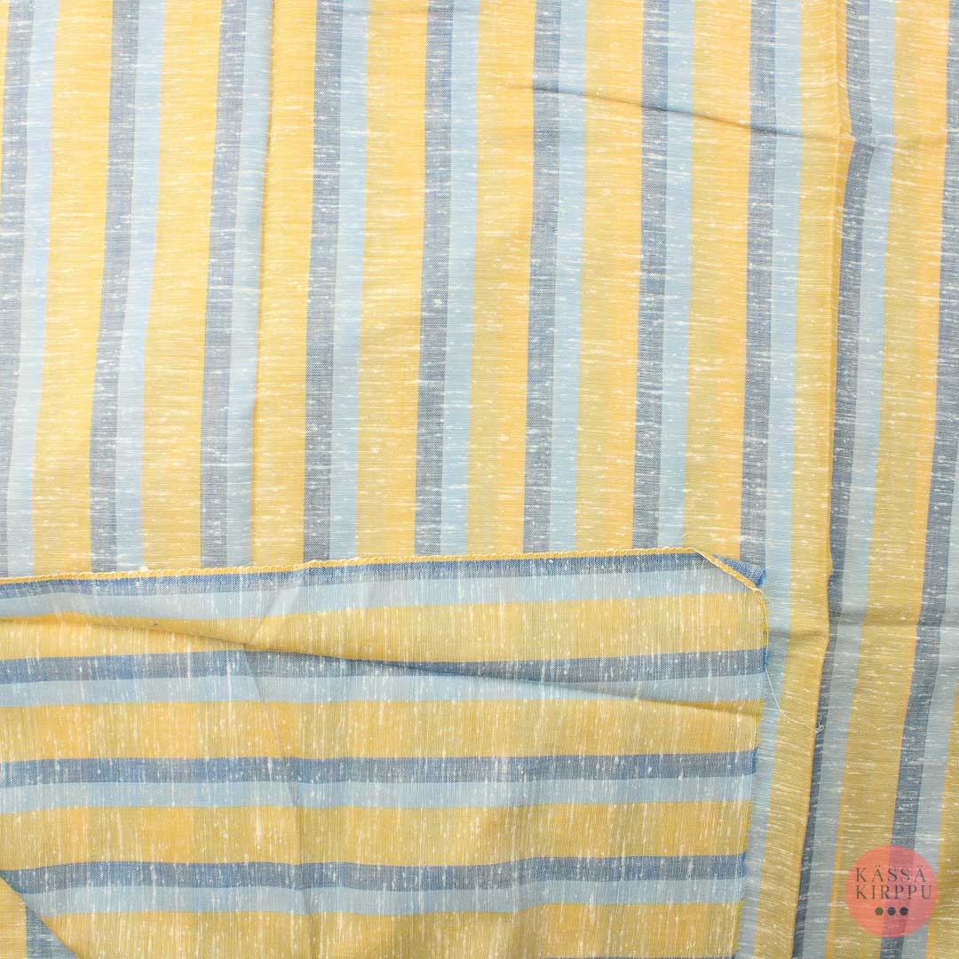 Brown and Blue Thin Cotton - Piece