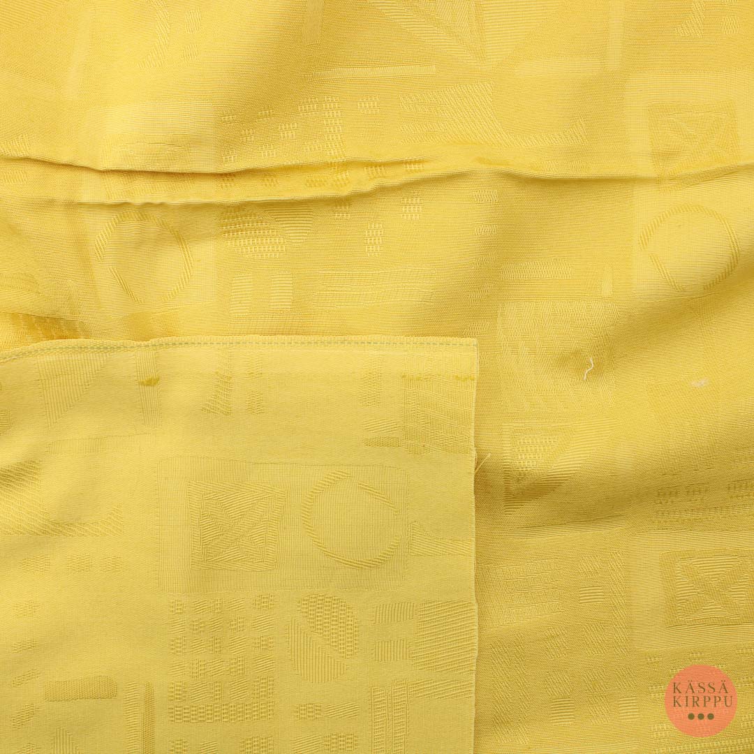 Keltainen kuviollinen Puuvilla - Pala