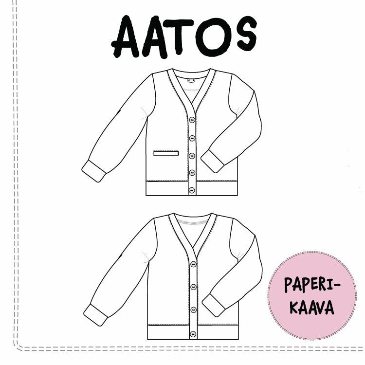 Aatos College jacket - Paper pattern