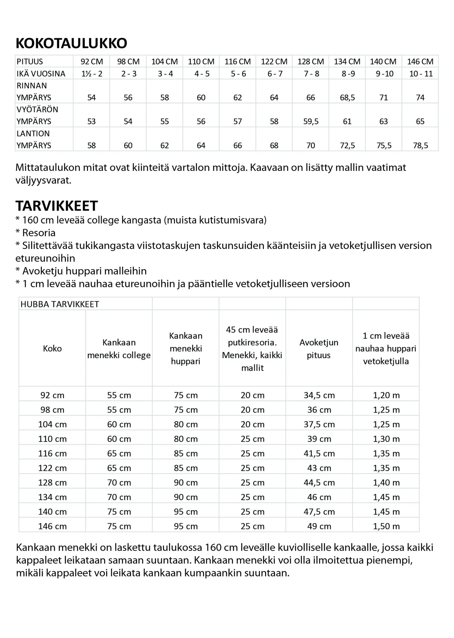 Hubba - Children's jacket/hoodie - Paper pattern