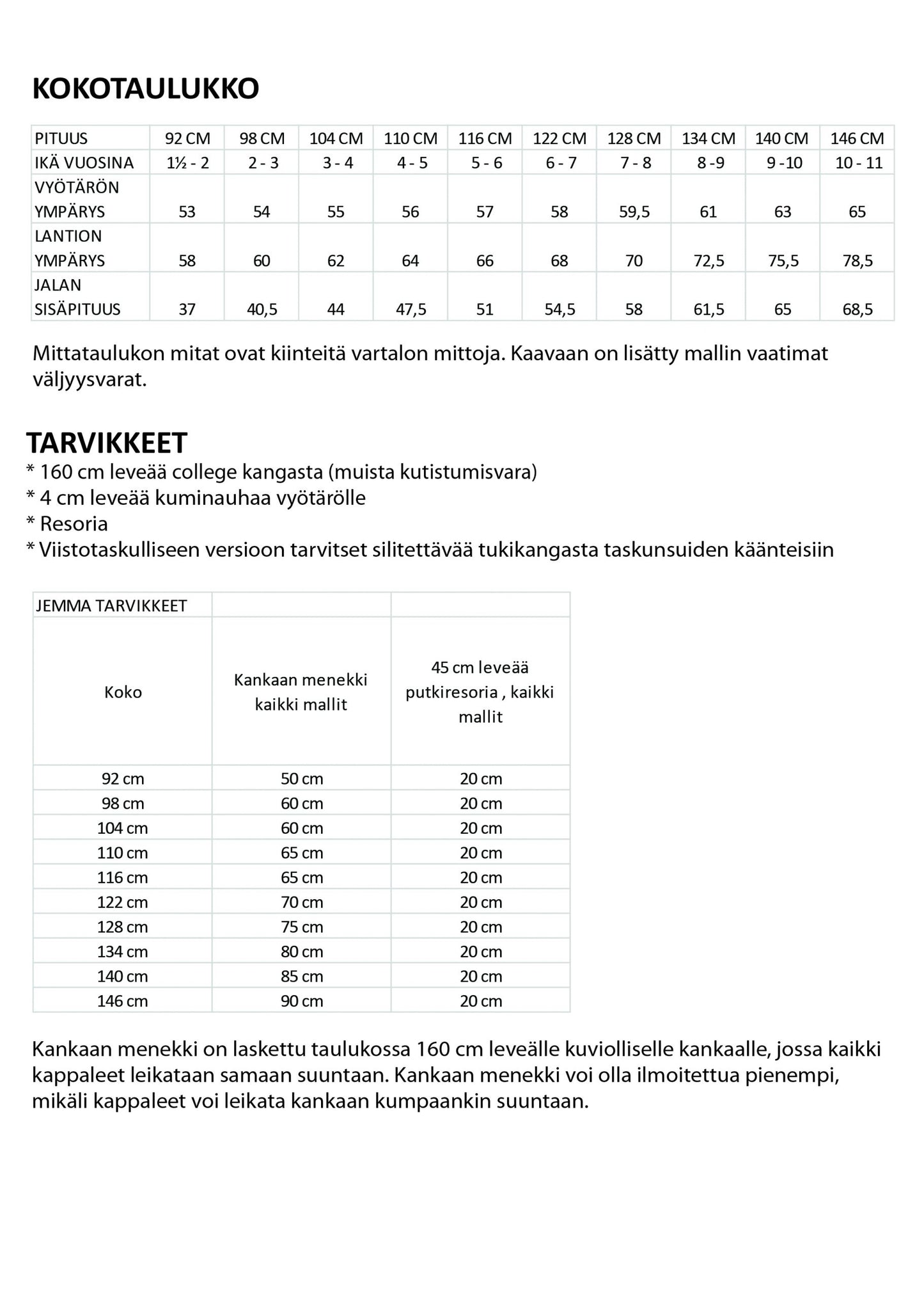 Jemma - Children's pants - Paper pattern