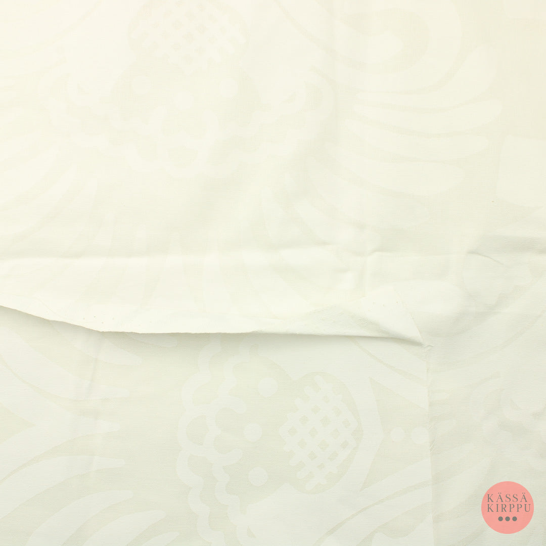 Valkoiset kukat valkoisella Puuvilla - Pala