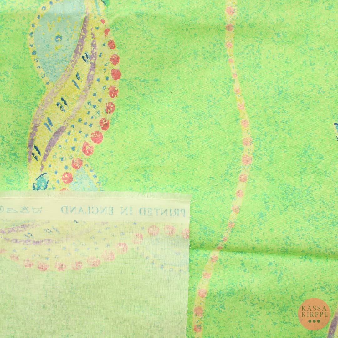 Vihreä Ruusu Puuvilla - Pala