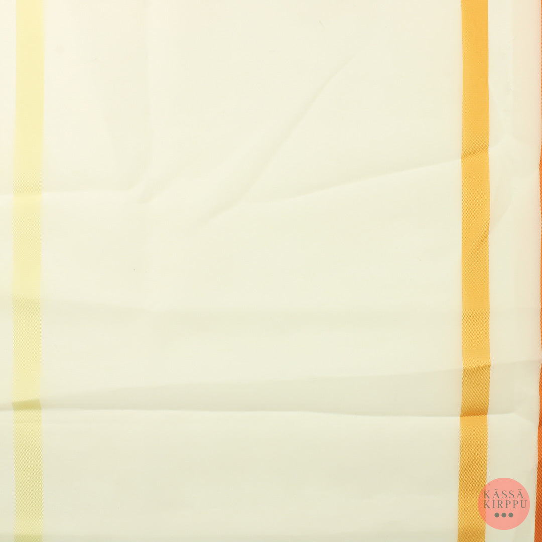 Valkoinen raidallinen Valoverhokangas - Pala