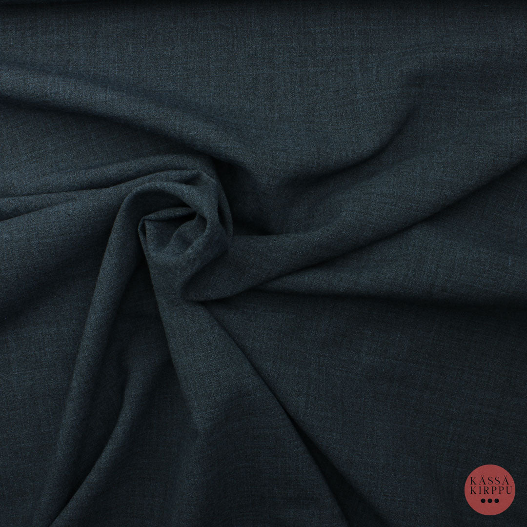 Farkunsininen laskeutuva Villasekoitekangas - Mittamyynti