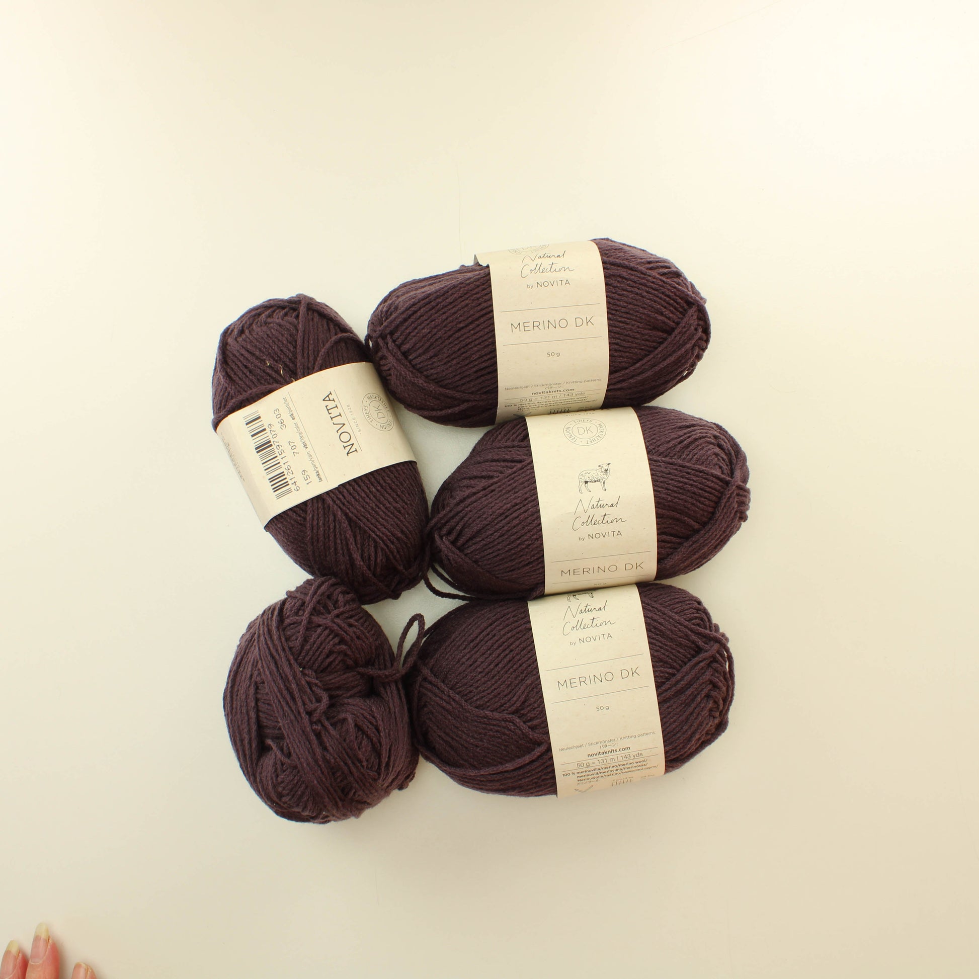 Novita Natural collection Merino DK - 707 Lankapussi 117