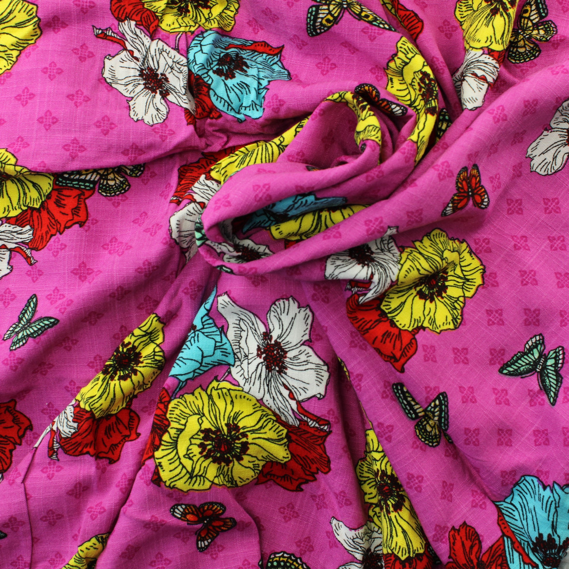 Kukat ja perhoset Viskoosi - Pala