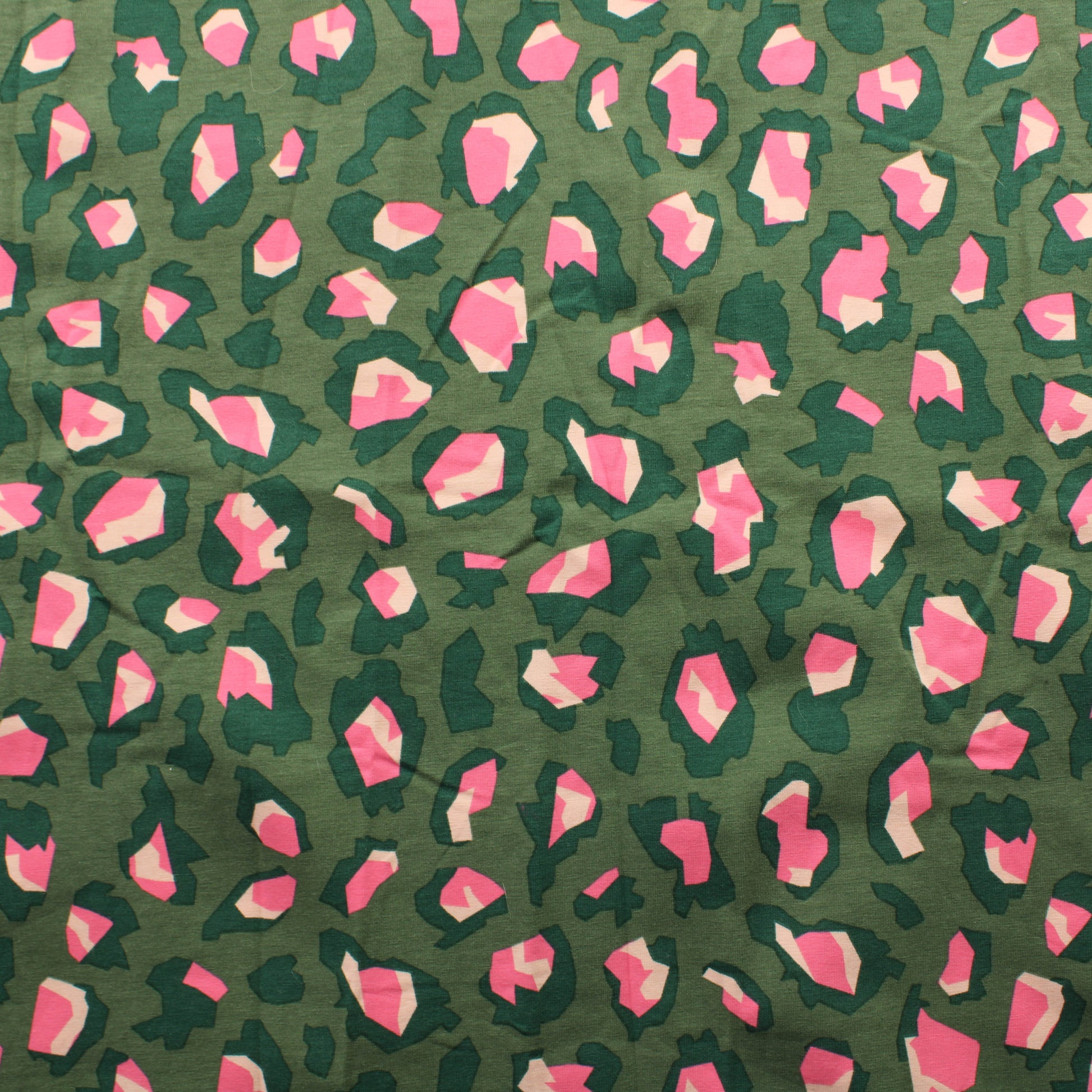 Pinkki-vihreä pantterin pilkku Trikoo - - Palapaketti