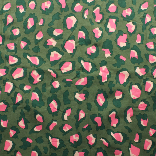 Pinkki-vihreä pantterin pilkku Trikoo - - Palapaketti