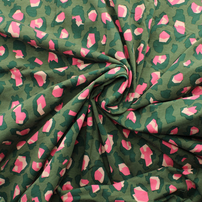 Pinkki-vihreä pantterin pilkku Trikoo - - Palapaketti