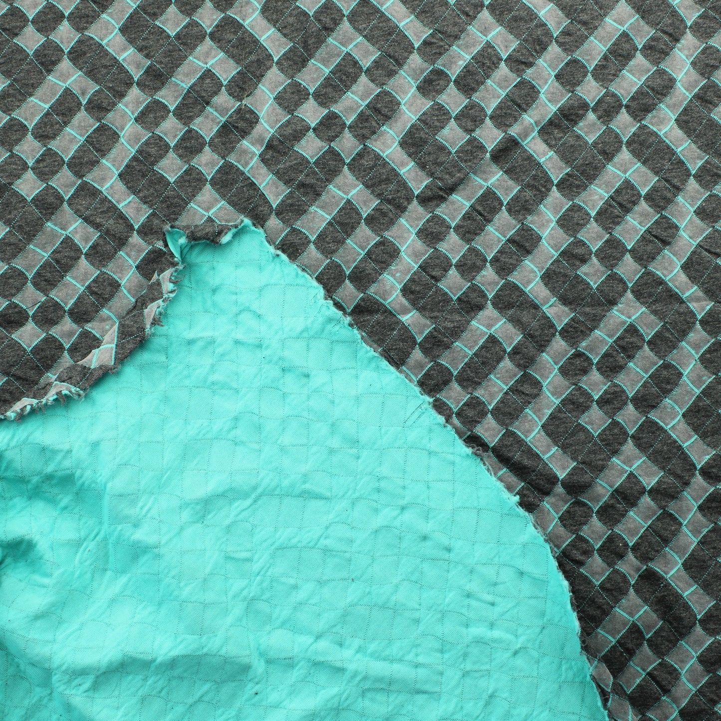 Harmaata ja turkoosia Neulos - Pala