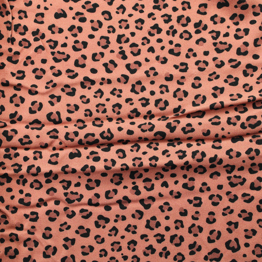 Vanharoosa pantterikuvioinen Viskoosi - Pala