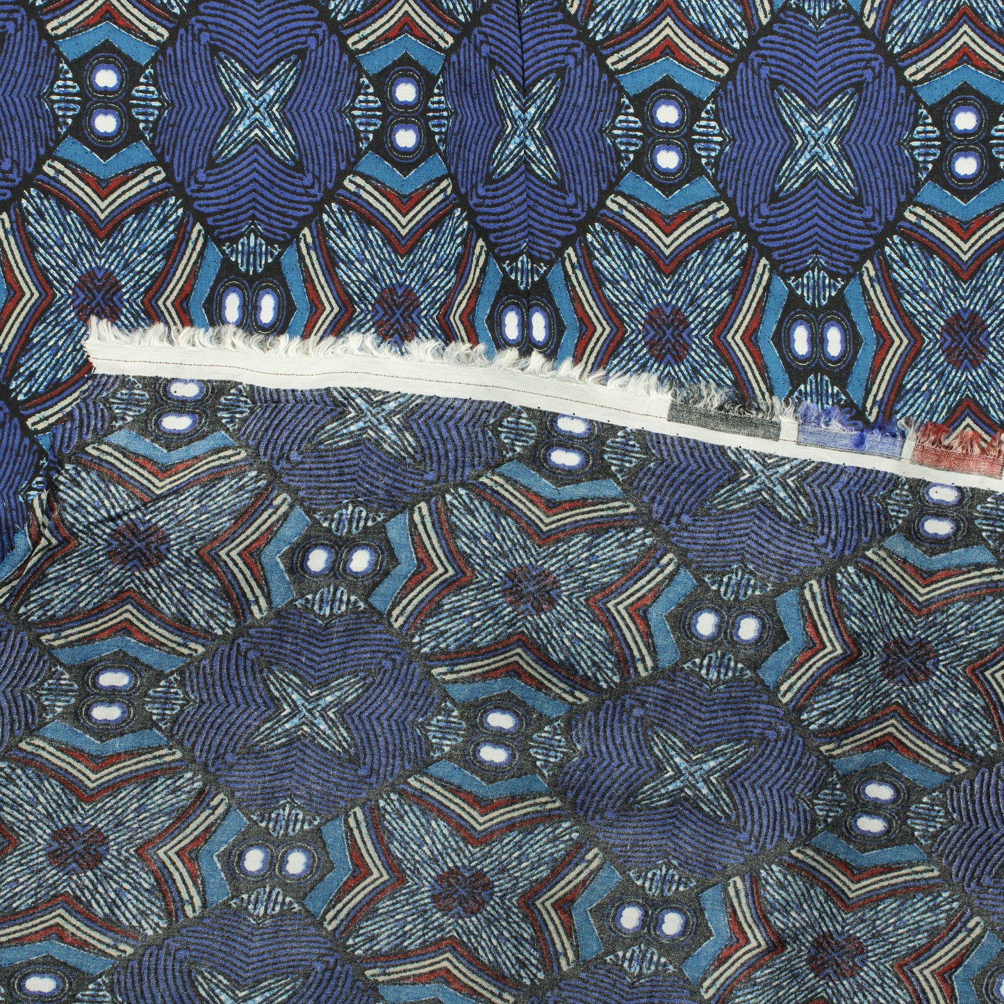 Sinikuvioinen Viskoosi - Pala