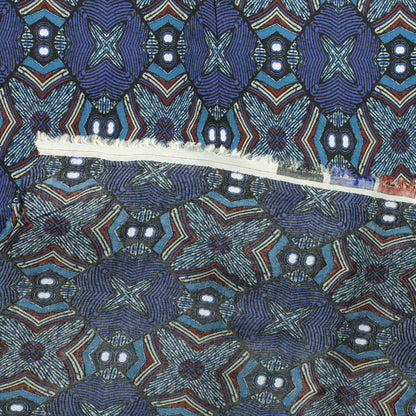 Sinikuvioinen Viskoosi - Pala