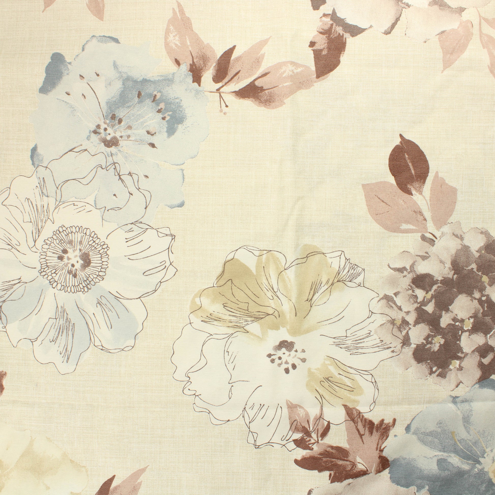 Beige tekstuuri kukka Puuvillasekoite - Pala