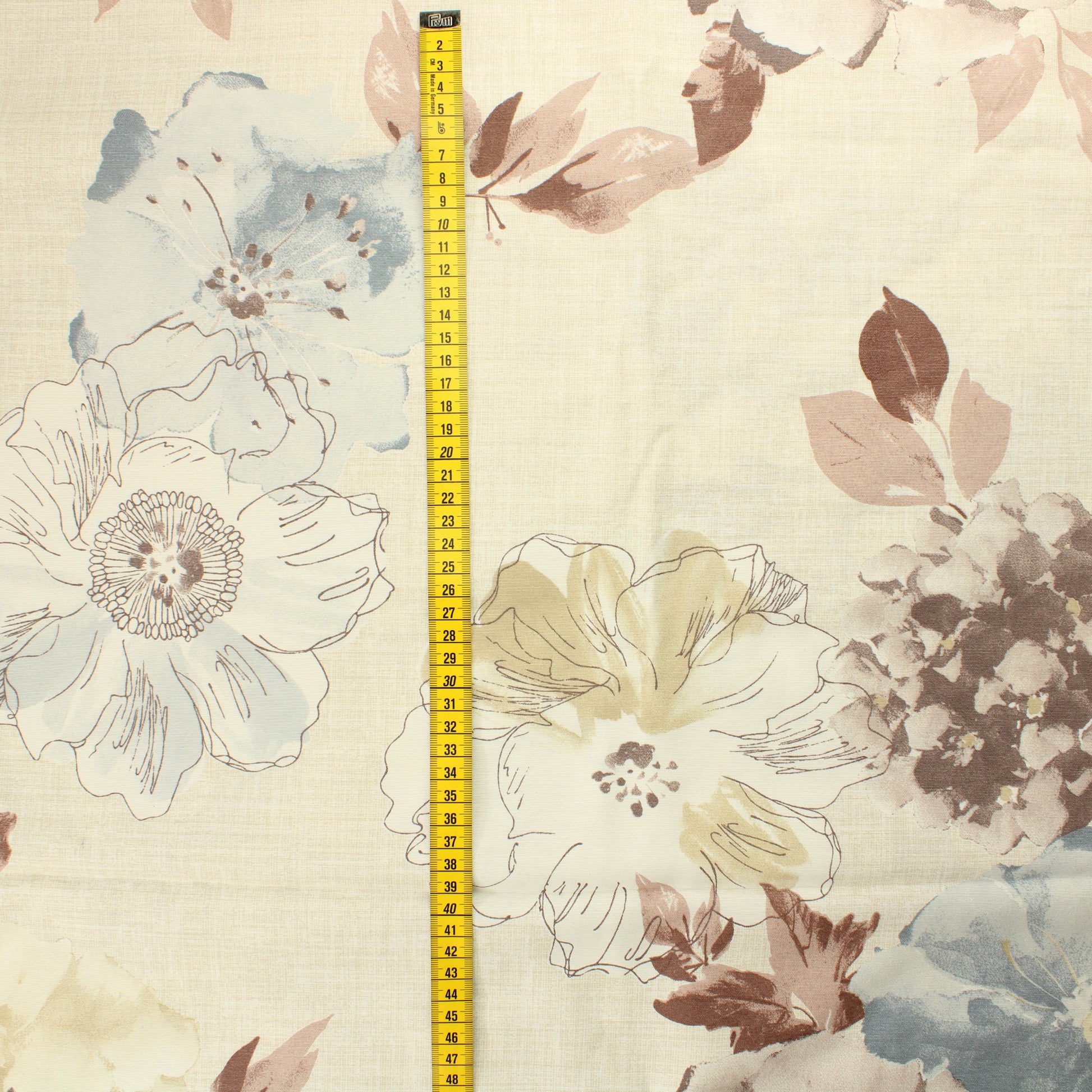 Beige tekstuuri kukka Puuvillasekoite - Pala