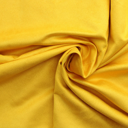 Keltainen mokkapintainen Sisustuskangas - Pala