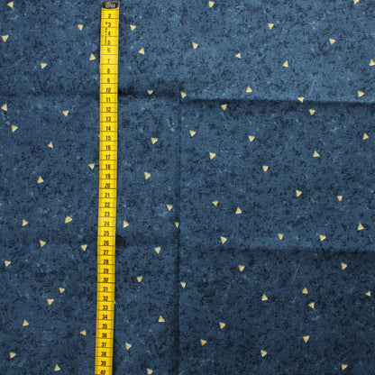 Sininen pienet kolmiot Puuvilla - Pala