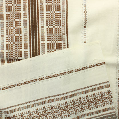 Ruskeavalkoinen Puuvillasekoite - Pala