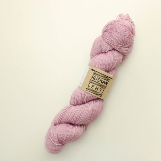 Ruskan Lehti Merino Sock - Puuteripinkki