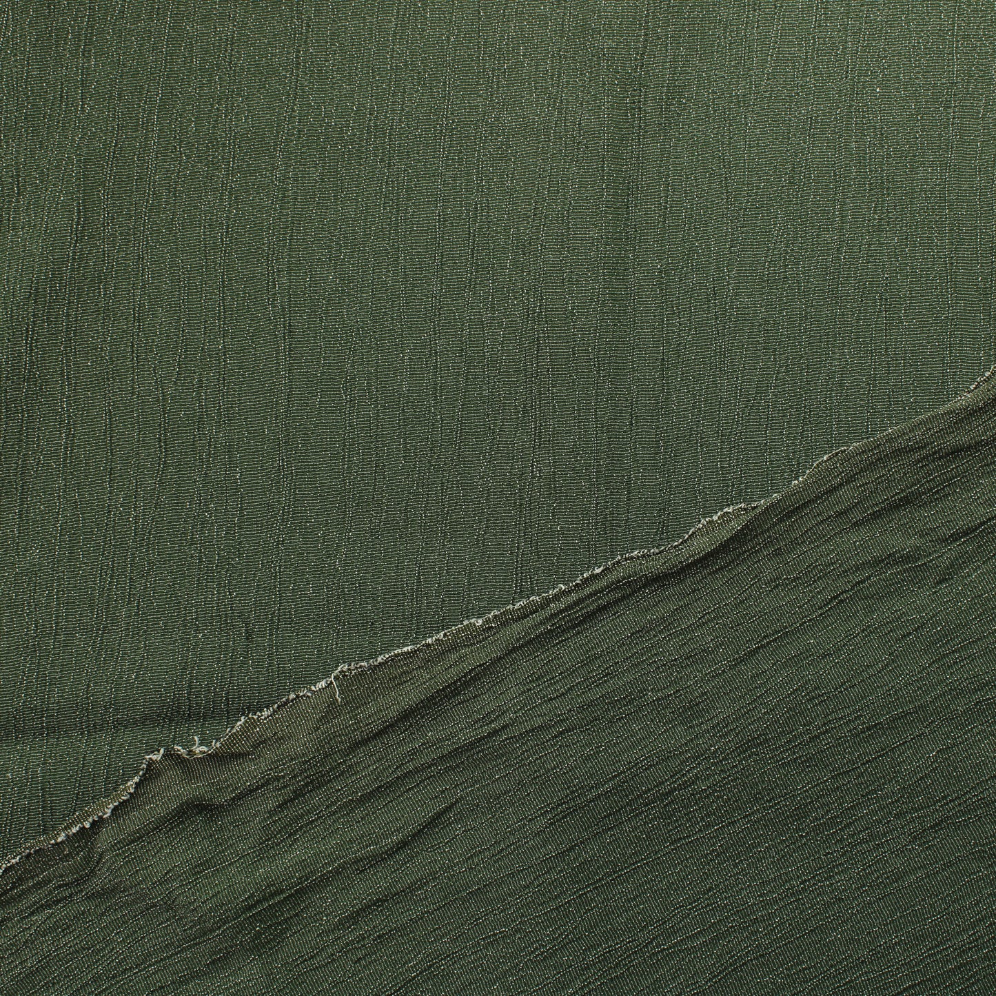 Vihreä meleerattu Vaatetuskangas - Pala