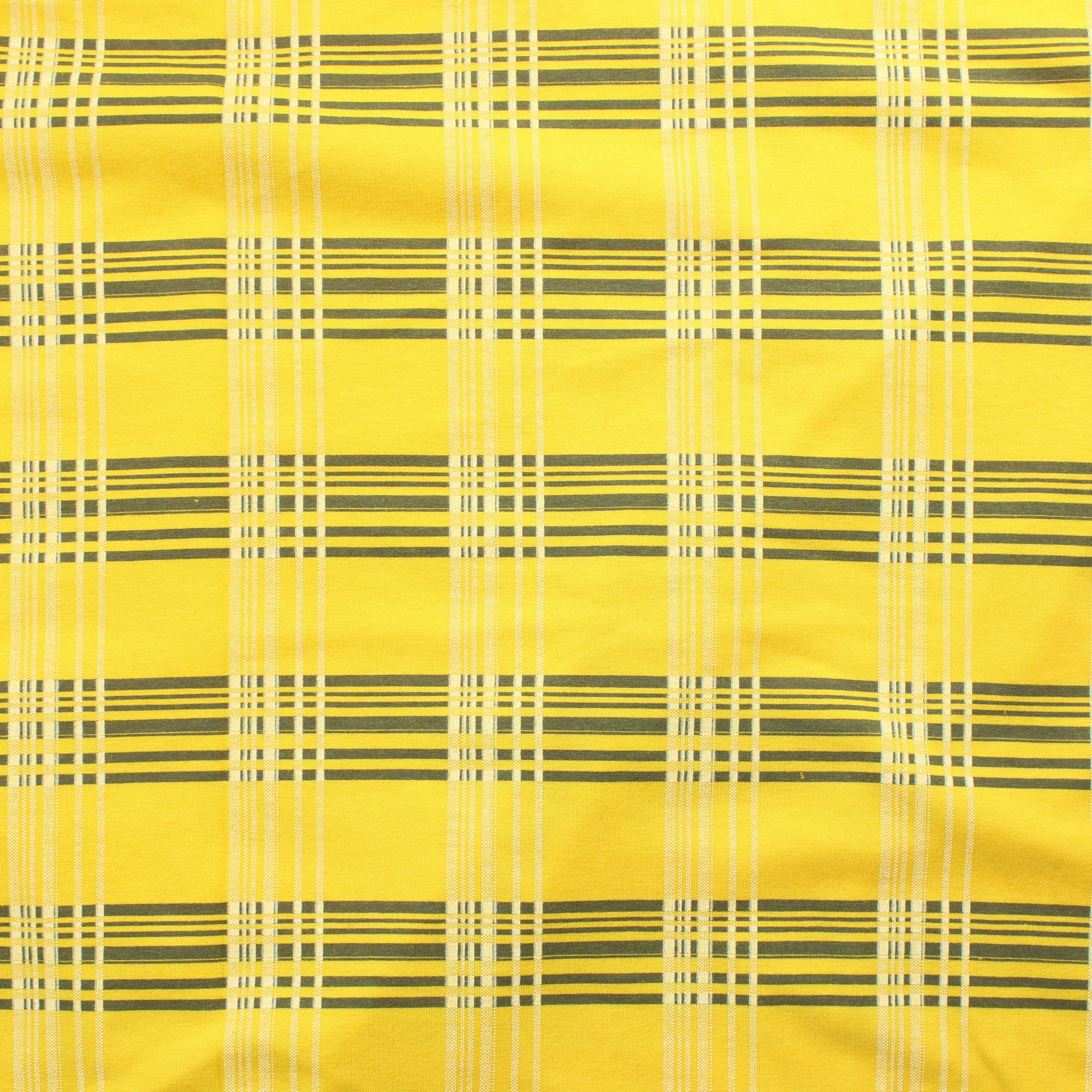Keltainen Ohuehko ruutu Trikoo - Pala
